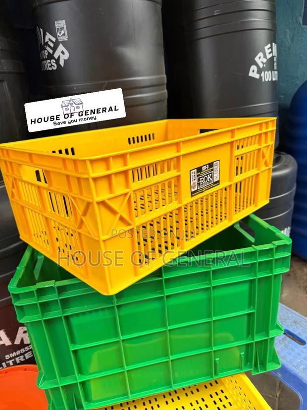 Strong Extra Large Plastic Bread crates.long Lasting Crates - main view