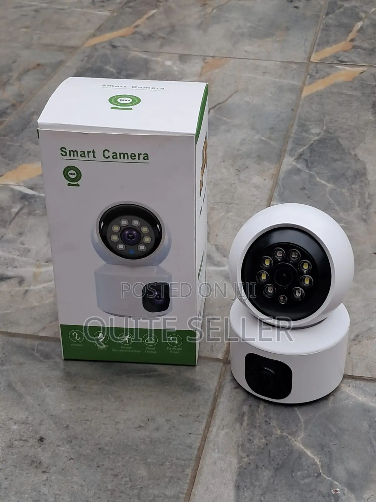 V380 Smart Dual-Lens WiFi CCTV Camera – 2-Way Audio