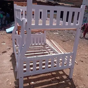 3.5x6 Top 4x6 Bottom Sturdy White Wooden Bunk