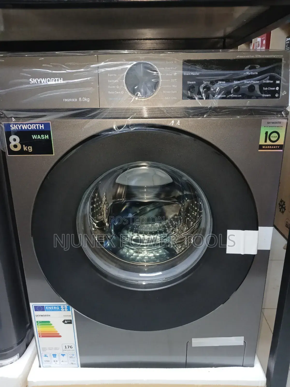 Skyworth 8kg Front Load Washing Machine,