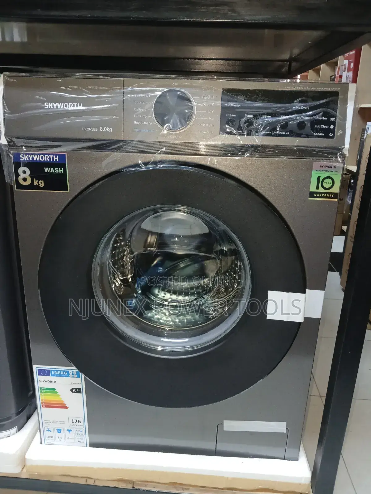 Skyworth 8kg Front Load Washing Machine,
