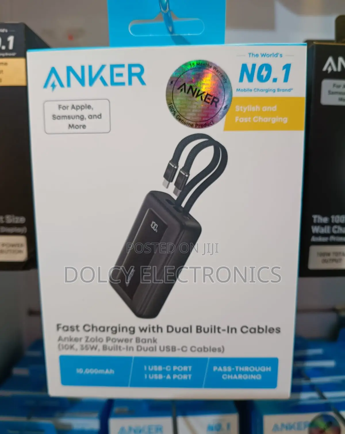 Anker Zolo Power Bank With 2 USB-C Cables