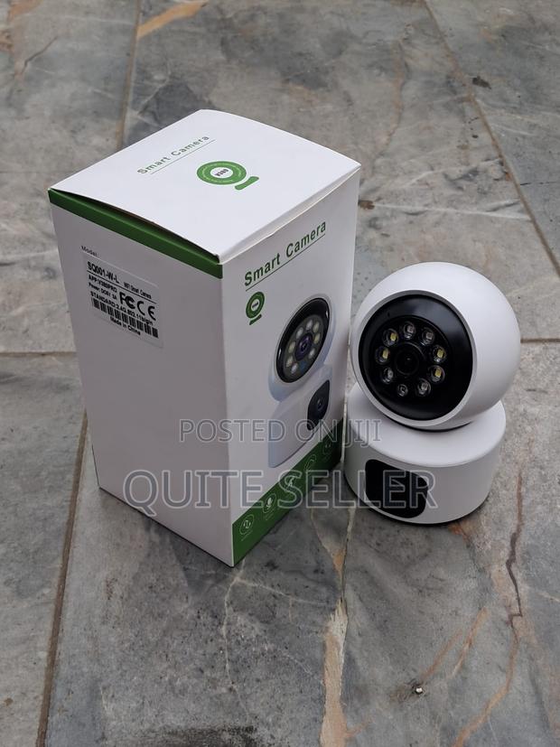 Dual-Lens V380 WiFi Smart Camera – 360° Indoor Security
