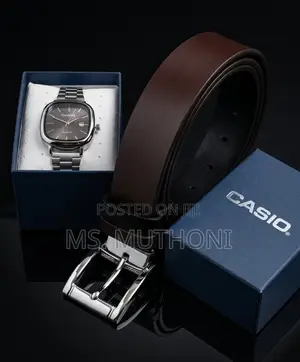 Executive Classic Watch and Belt Gift Set