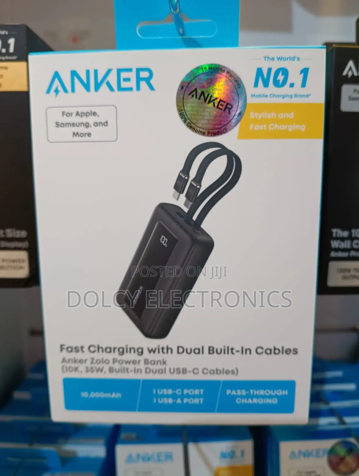 Anker Zolo Power Bank With 2 USB-C Cables
