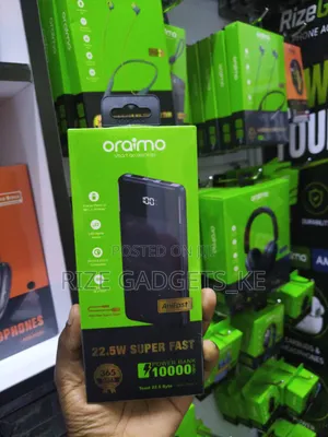 Oraimo 22.5W Super Fast Powerbank With Warrant