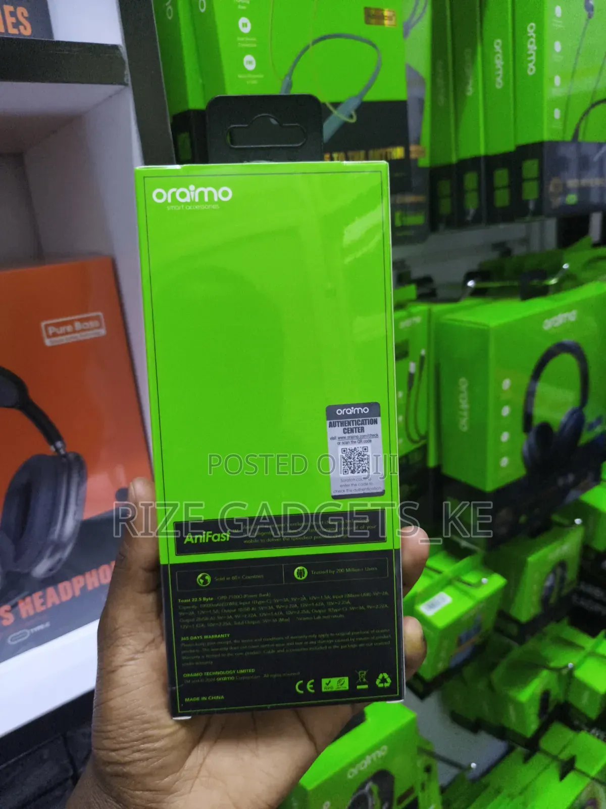 Oraimo 22.5W Super Fast Powerbank