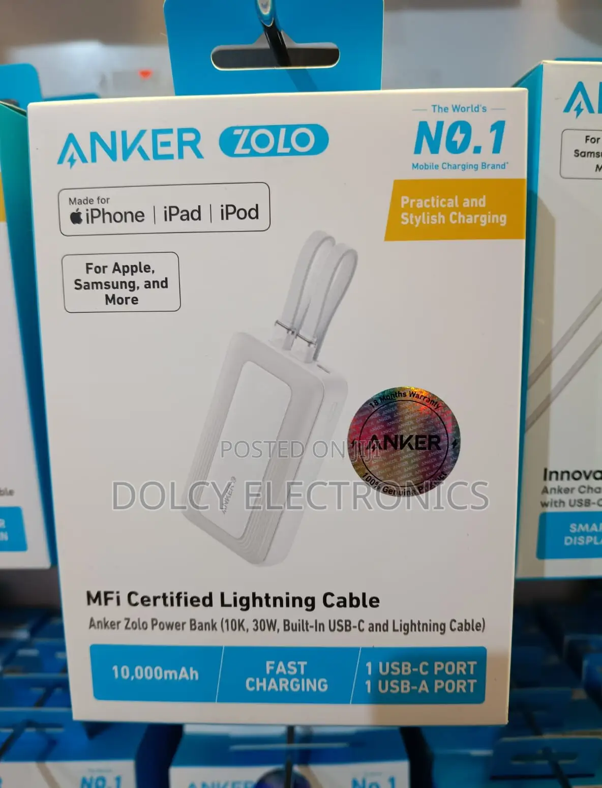 Anker MFi Certified Lightning Cable.powerbank
