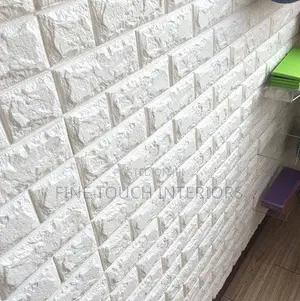 White 3d Foam Wall Panel