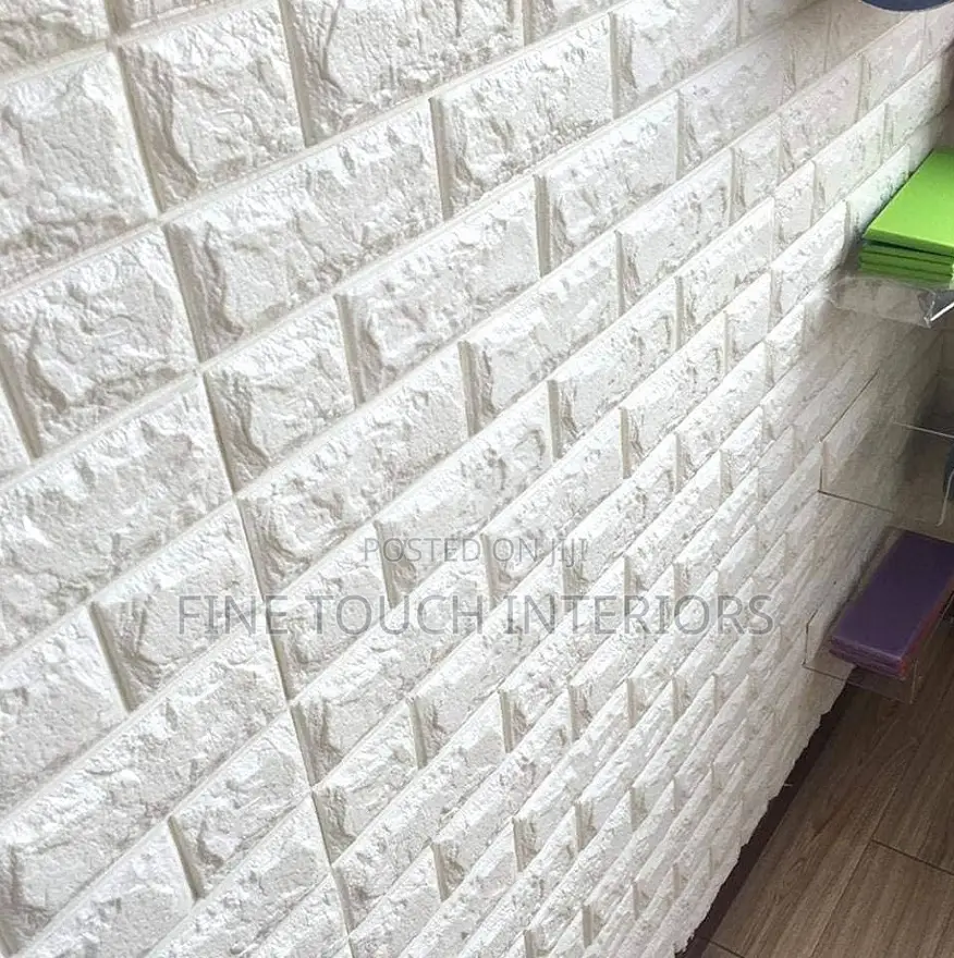 White 3d Foam Wall Panel