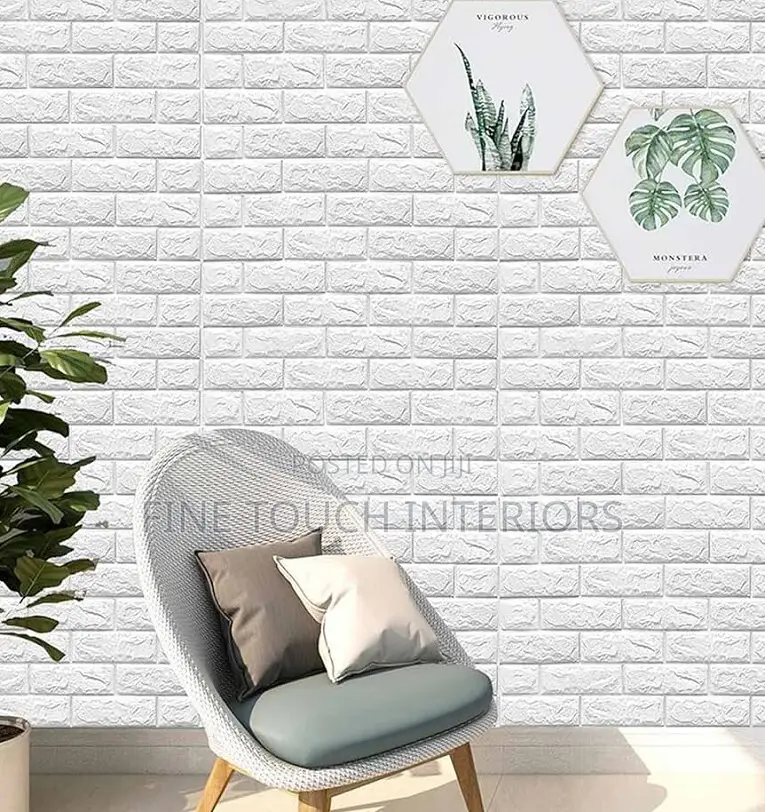White 3d Foam Wall Panel