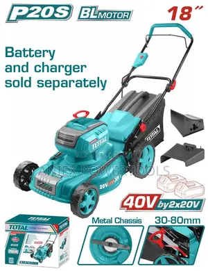 Total TLMLI20185 Cordless Lawnmower 16" 40V(20V+20V)