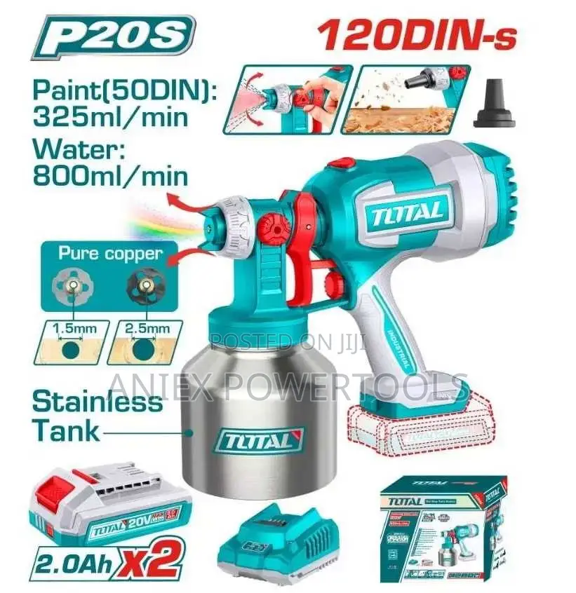 Total TSGLI200414 Cordless Spray Gun 20V