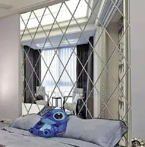 Crystal-Look Diamond Acrylic Wall Mirrors