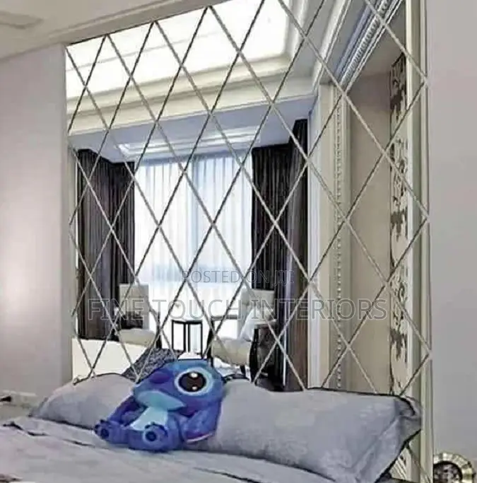 Crystal-Look Diamond Acrylic Wall Mirrors