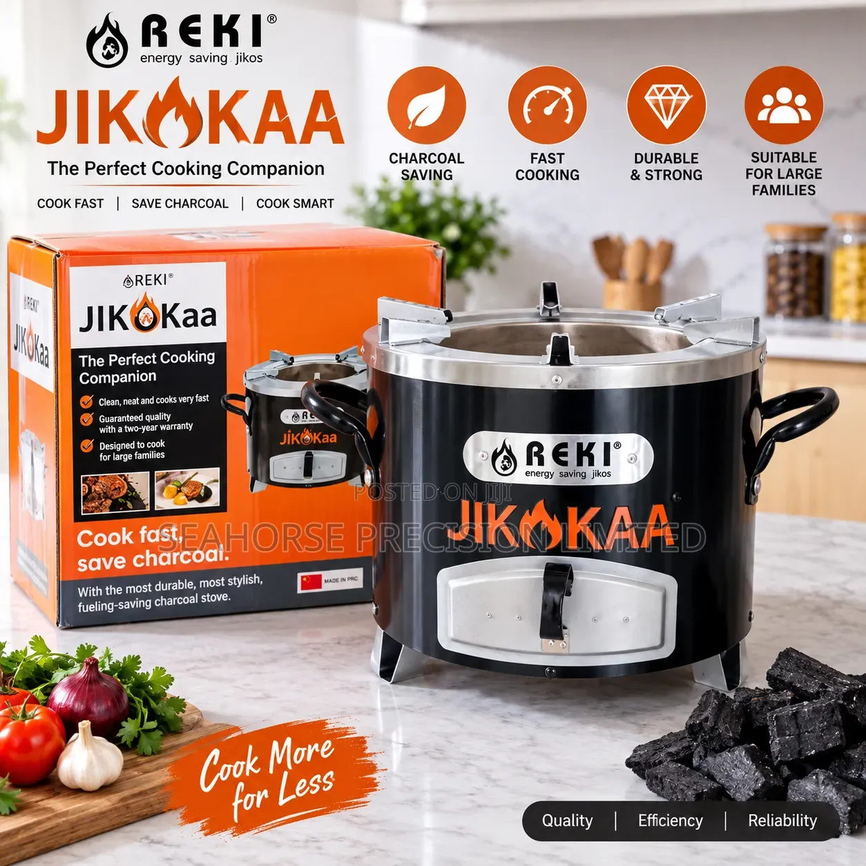 Reki Jikokaa Charcoal Saving Cooking Stove