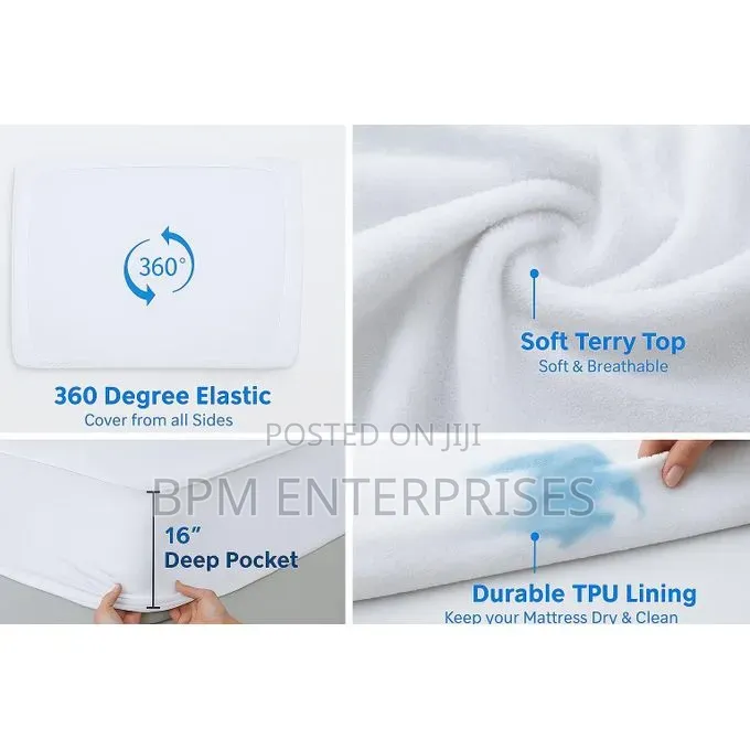 Fashion Best Waterproof Mattress Protector 3D Fitted Deep Pocket
