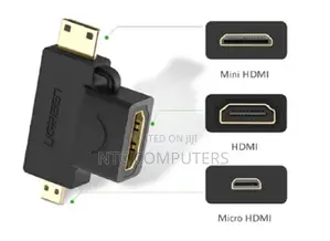 UGREEN MicroHDMI Male + MiniHDMI Male to HDMI Female Adapter –UG-20144