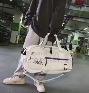 Jack Gym Duffel Bag With Shoe Compartment, Large Sports Travel