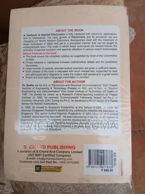 Selling a Copy of "A Textbook of Applied Electronics" by Dr. R.S. Sedh