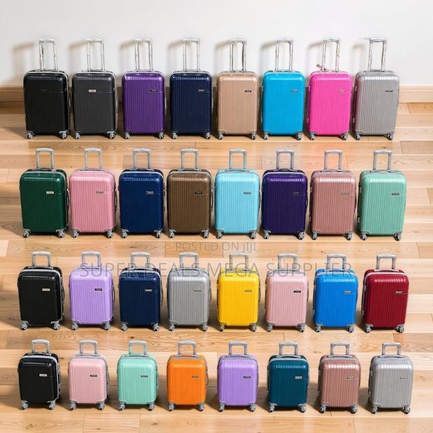 Durable Lightweight 3-in-1 Unbreakable Rubber Plastic Suitcase Bags