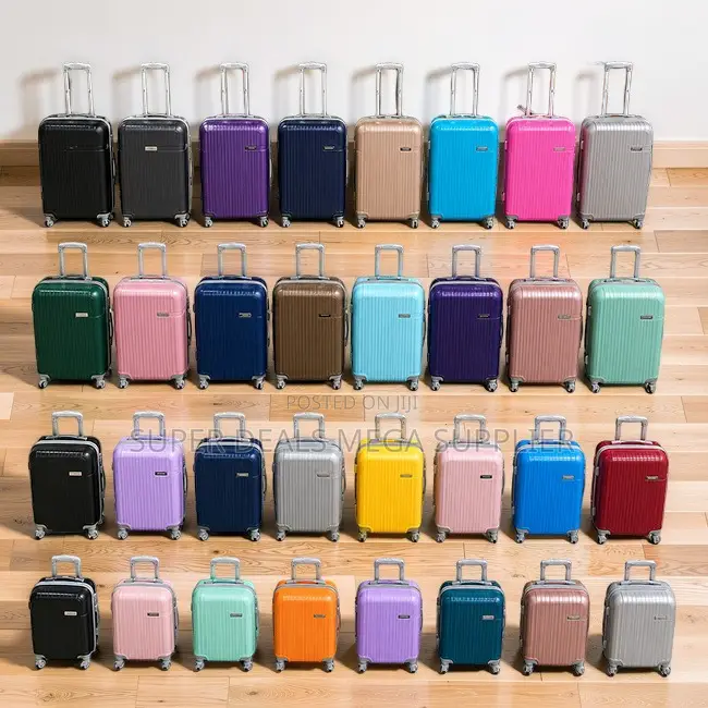 Durable Lightweight 3-in-1 Unbreakable Rubber Plastic Suitcase Bags