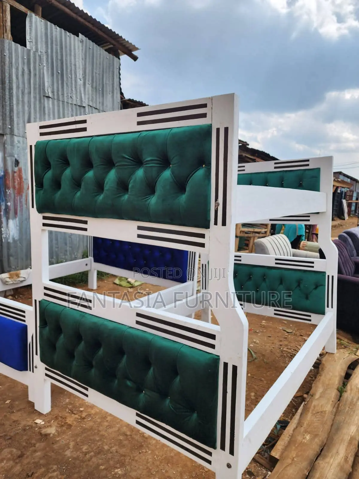 3.5x6 Top 4x6 Bottom White Bunk Bed: Free Delivery