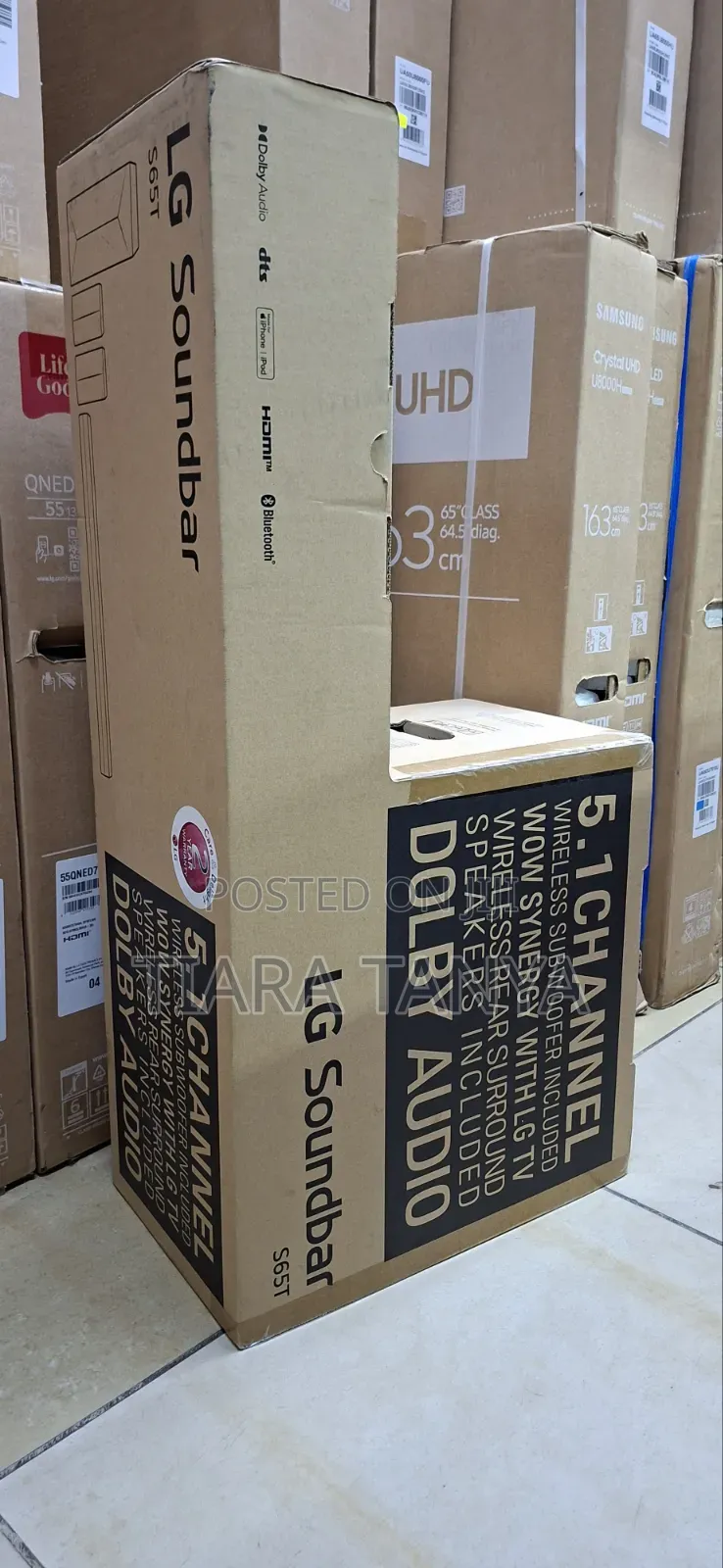 LG Soundbar S65T 5.1Ch With Wireless Subwoofer.