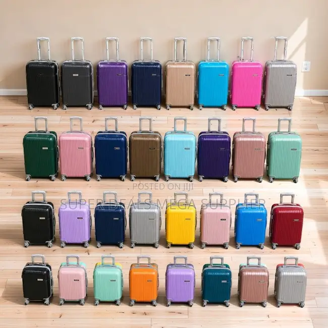 Spacious Travel 3-in-1 Unbreakable Rubber Plastic Suitcase Bags