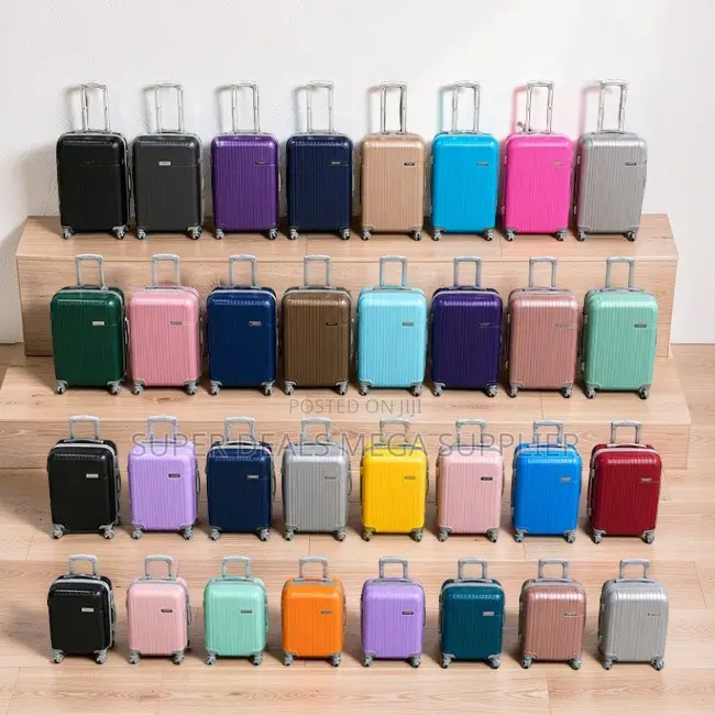 Stylish Durable 3-in-1 Unbreakable Rubber Plastic Suitcase Bags