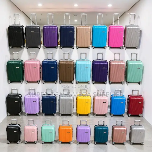 Tough Reliable 3-in-1 Unbreakable Rubber Plastic Suitcase Bags