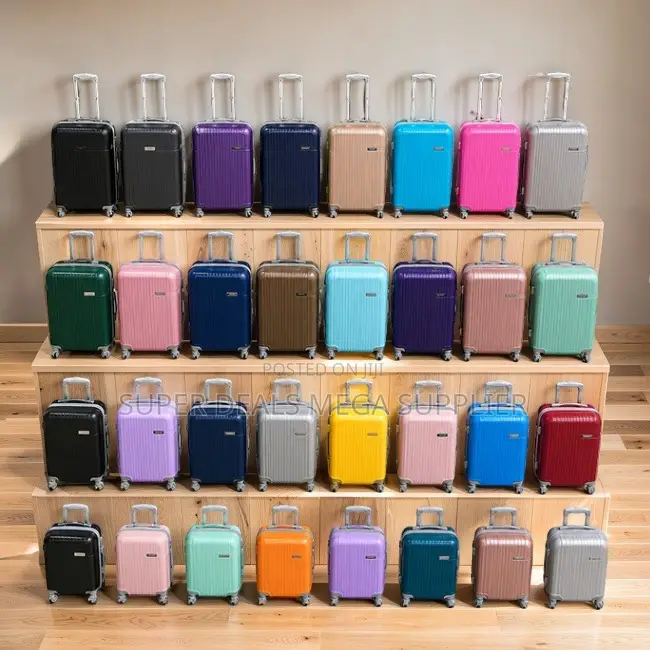 Reliable Travel 3-in-1 Unbreakable Rubber Plastic Suitcase Bags