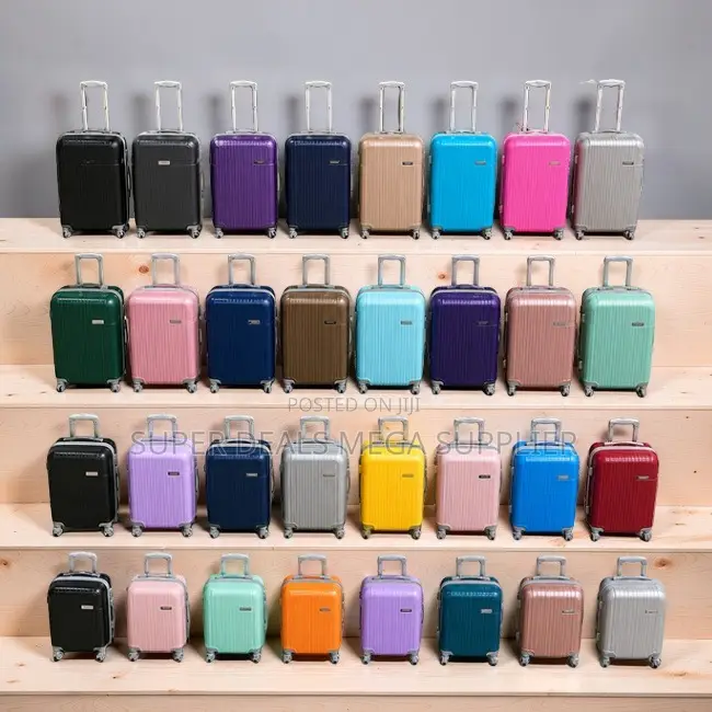Tough Lightweight 3-in-1 Unbreakable Rubber Plastic Suitcase Bags