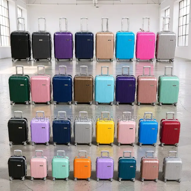 Resistant Durable 3-in-1 Unbreakable Rubber Plastic Suitcase Bags
