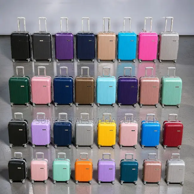 Smooth Wheels Travel 3-in-1 Unbreakable Rubber Plastic Suitcase Bags