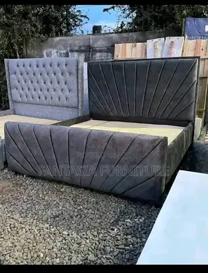 5x6 Grey Sunburst Chester Bed: Pay on Delivery
