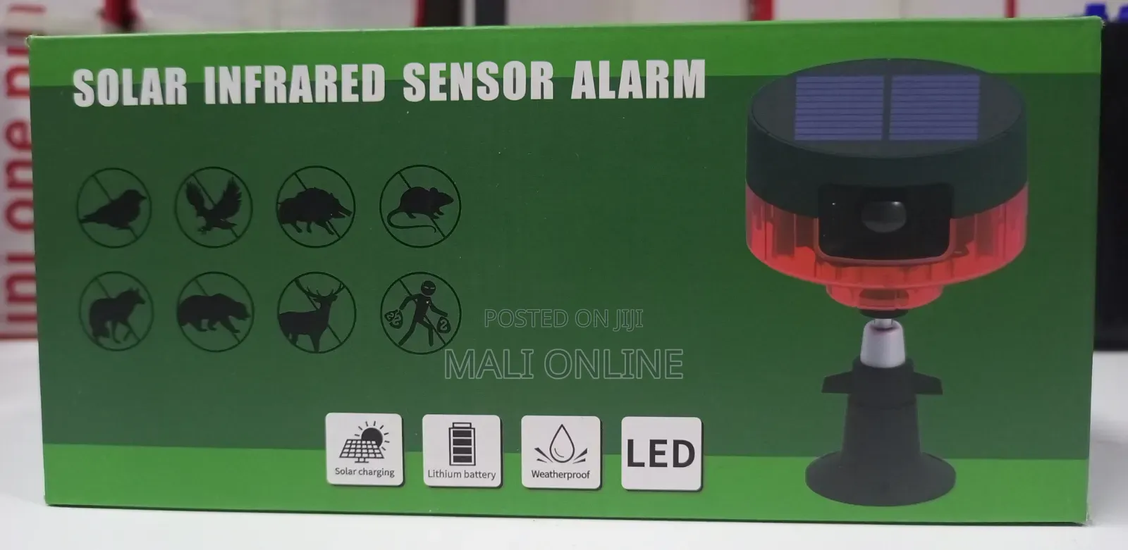 Solar Infrared Sensor Alarm