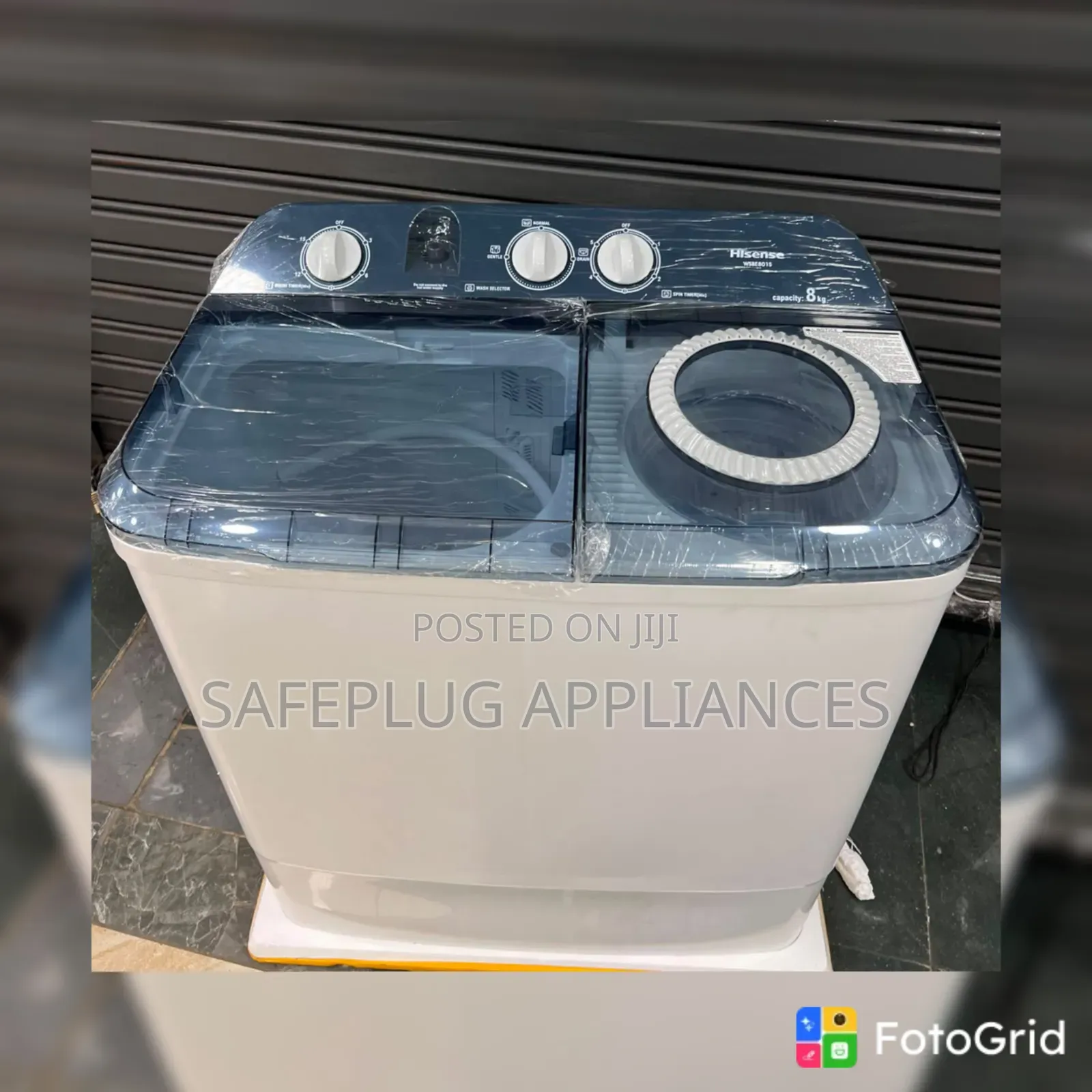 Hisense 8KG Semi-Automatic Twin Tub Washer Spin Dryer