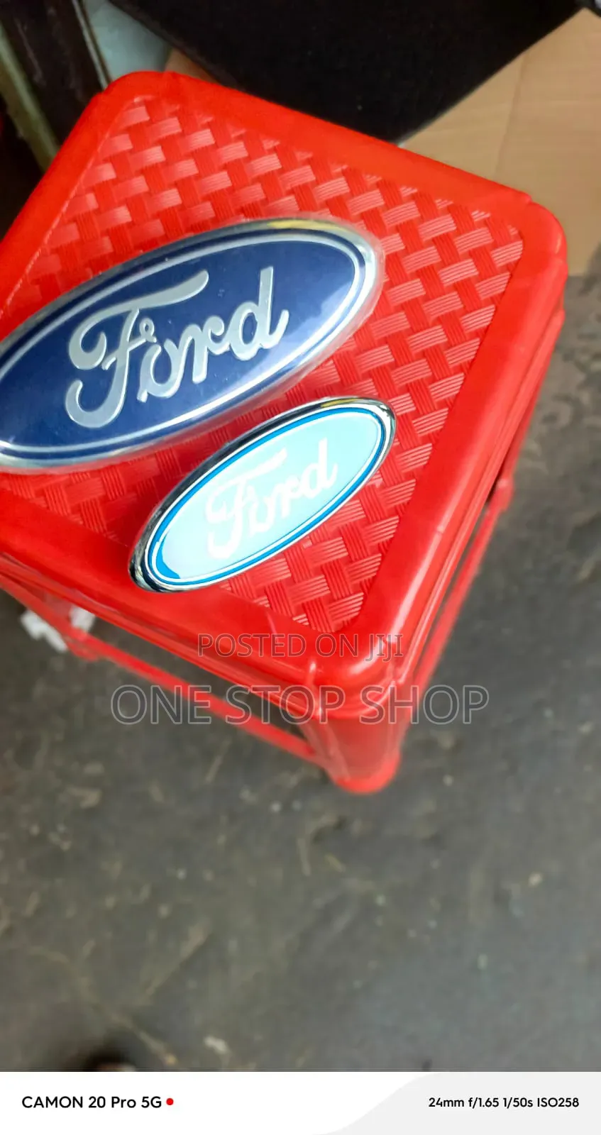 9/15/18/22cm FORD Oval Blue-Chrome Badge