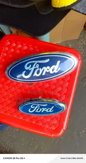 22cm Ford Oval Grille Emblem With Chrome Trim