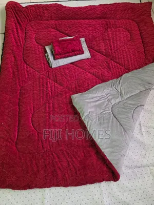 4pc Warm Heavy Sherpa Fleece Duvet Set | 6x6/6x7