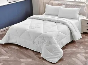 4pc Striped Cotton Binded Duvet Set | 6x7 (220x240cm)