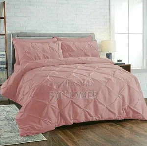 3pc Pinch Pleat Pintuck Duvet Cover Set | 6x6/6x7