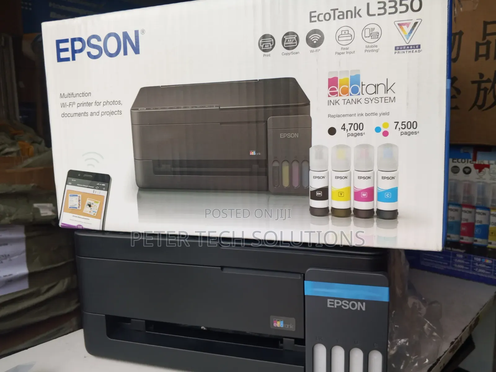 Epson EcoTank L3350 A4 Multifunction Wi-Fi AirPrint Ink Tank Printer