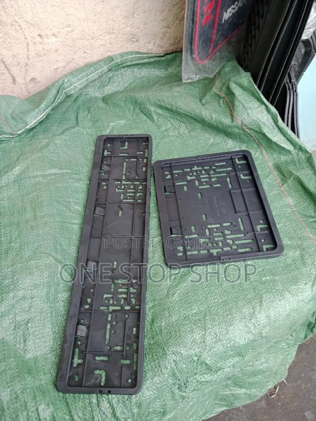 Plastic Black Plates Holder Designed for New Generation Vehicle Plates
