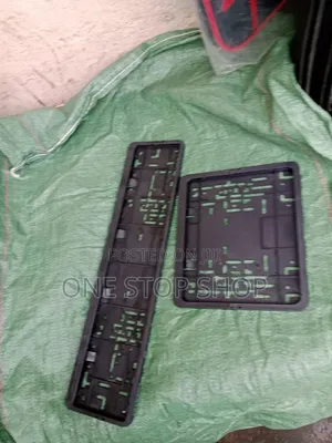 License Plastic Plate Holders Long and Short Frames