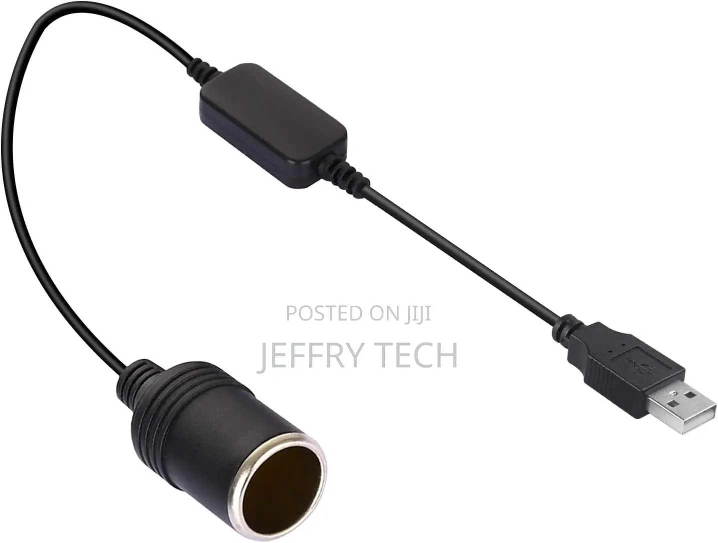 USB a Male to 12V Car Cigarette Lighter Socket Female Step Up Cable In