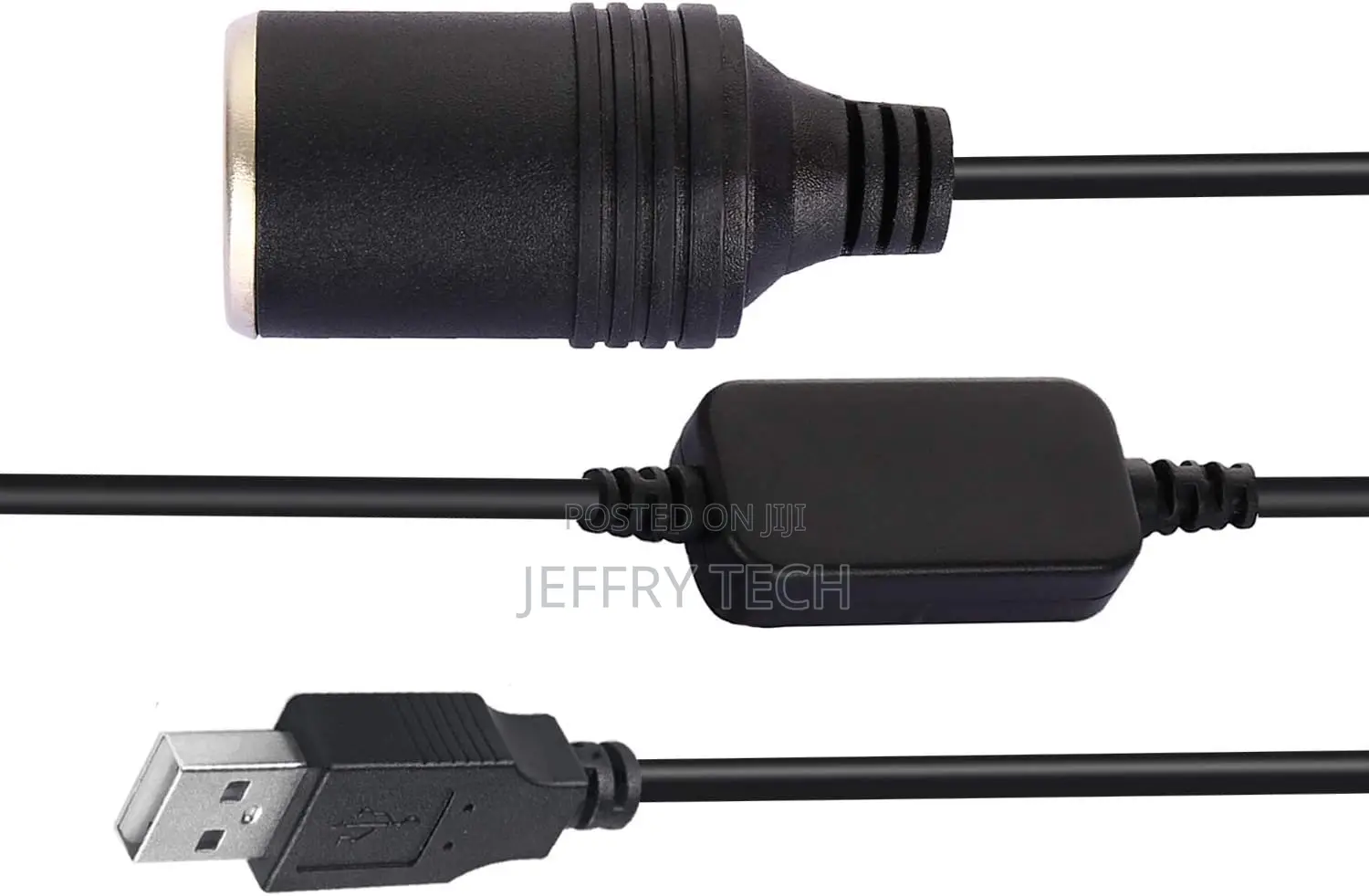 USB a Male to 12V Car Cigarette Lighter Socket Female Step Up Cable In