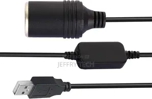 USB a Male to 12V Car Cigarette Lighter Socket Female Step Up Cable In