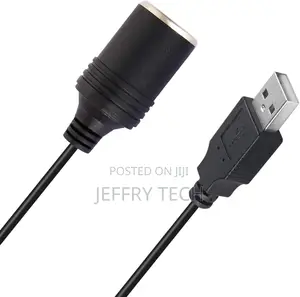 USB a Male to 12V Car Cigarette Lighter Socket Female Step Up Cable In
